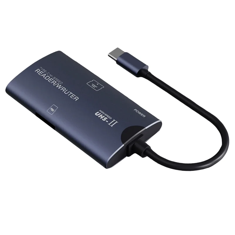 

AAAEL-High-Speed Multi-Function CF Card Reader Type-C (TF+CF) TF Aluminum Alloy Computer Mobile Phone Two-In-One Card Reader