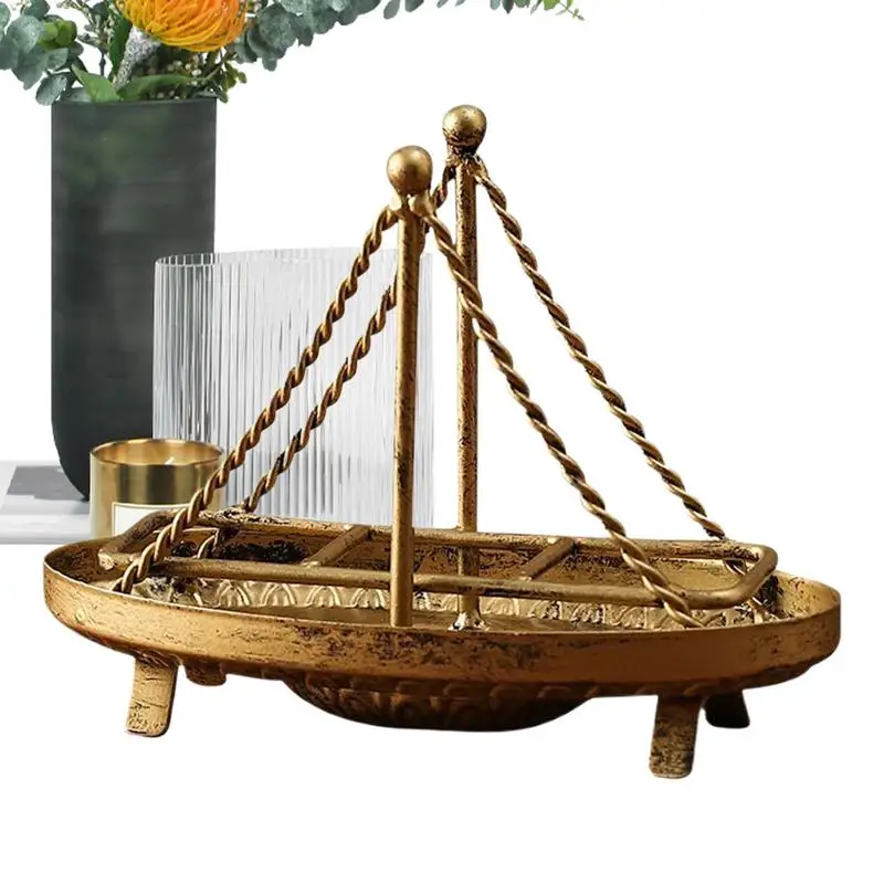 

Металлические парусные лодки, держатель для бумажных полотенец, диспенсер для салфеток, настольная подставка для салфеток, декоративная стойка для полотенец в форме лодки