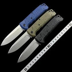 Cuchillo plegable BM 4400 Casbah, hoja negra S30V, mango grivory, herramienta EDC de bolsillo para acampar al aire libre y cazar