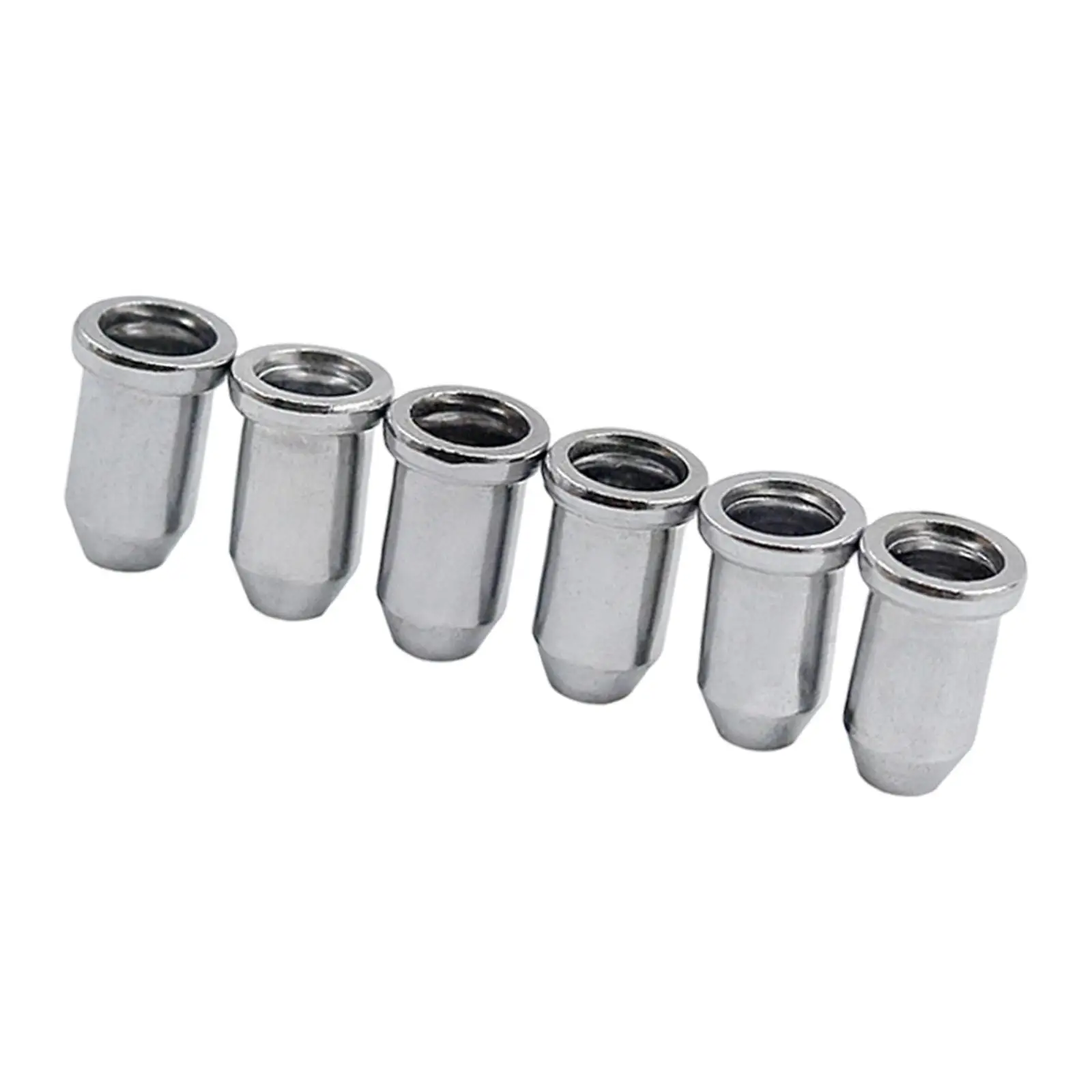 Electric Guitar String Ferrules Through Body Caps Metal Buckle Bushings Set Parts for Bridge Upgrade Repair