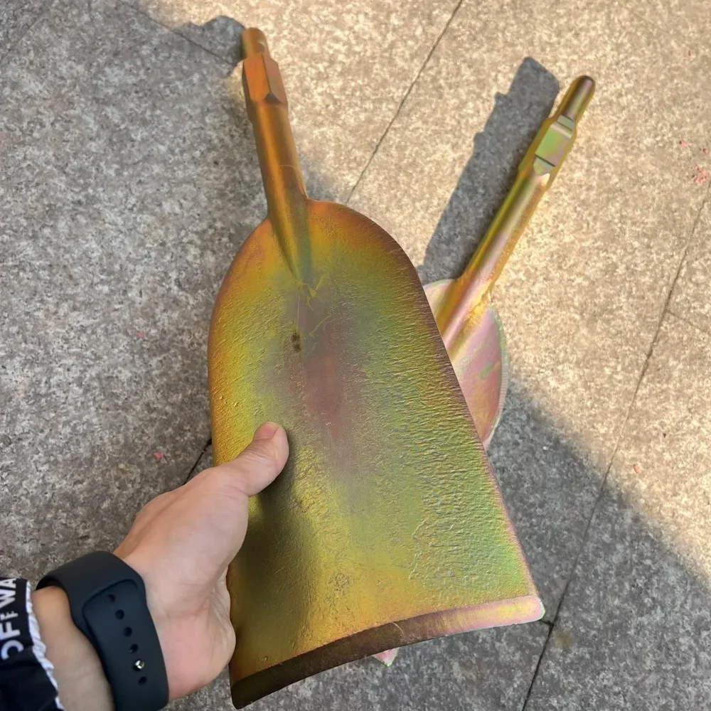 65a pá de picareta elétrica 95 ampliada diamante escavação trincheira máquina escavadora pá