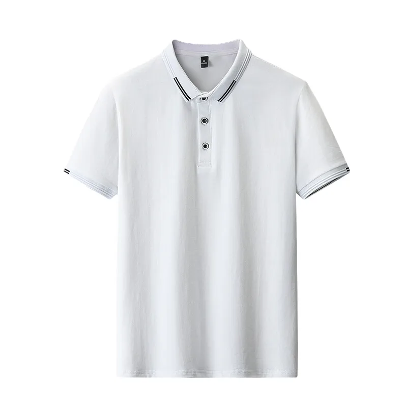 Fashion Lapel All-match Business Polo Shirts Men's Clothing 2024 Summer New Oversized Casual Pullovers Loose Korean Tee Shirt