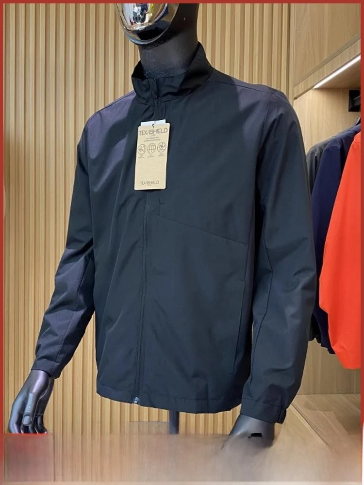 

DWR водонепроницаемый 3D индивидуальный мужской уличный мягкий воротник-стойка с воротником-стойкой, осеннее новое поступление, молодежная витили, подставка-стойка