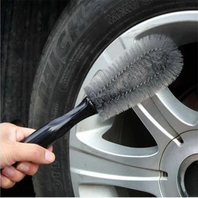 

High density car wheel brush Car wash supplies 27cm clean steel ring dead Angle dirt tire cleaning brush