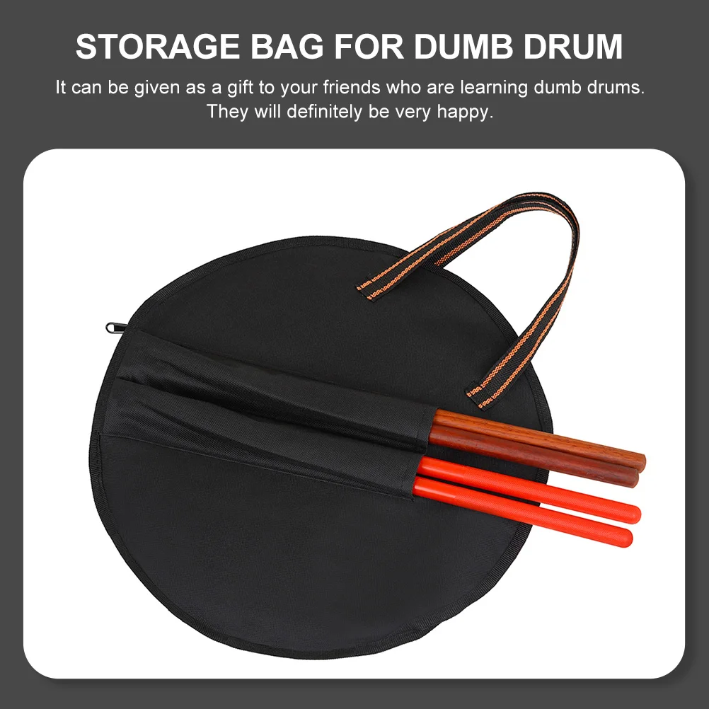

Portable Dumb Drum Carry Bag Heavy Duty Oxford Fabric Storage Bag for Musical Instrument Travel and Practice Use