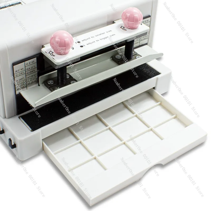 12‑Hole Mini Ring Binder Punch Machine, Loose‑Leaf Binding Tool for Office & Student Stationery