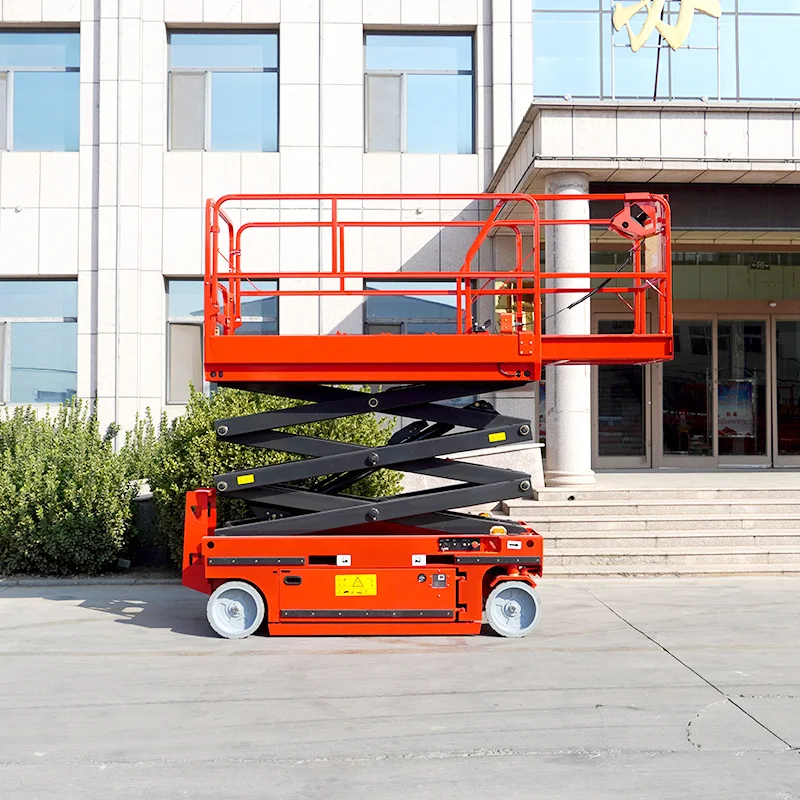 Weather Resistant Outdoor Construction Fully Automatic Self-moving Wheeled Scissor Lift