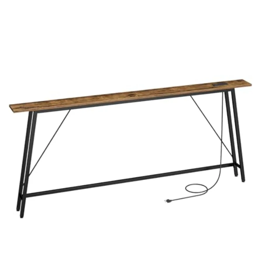 

70.9" Couch Table Behind Sofa Narrow Console Table with Outlet Skinny Sofa Tables Narrow Long Long Entryway Tables for Hallway