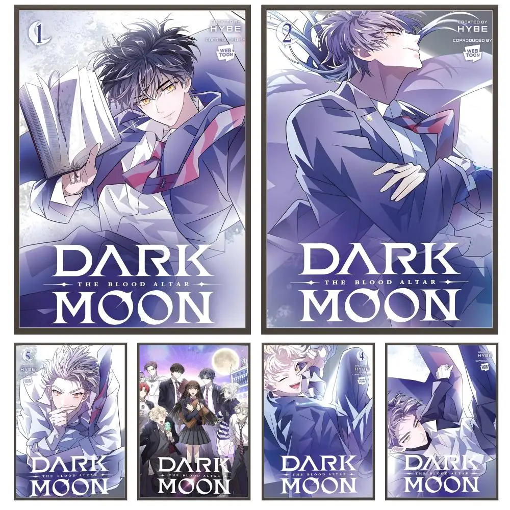 DARK MOONs THE BLOODALTAR Anime-Poster, vielseitige, wasserfeste HD-Wandkunst, selbstklebende Dekoration für jeden Raum, ideales Geschenk