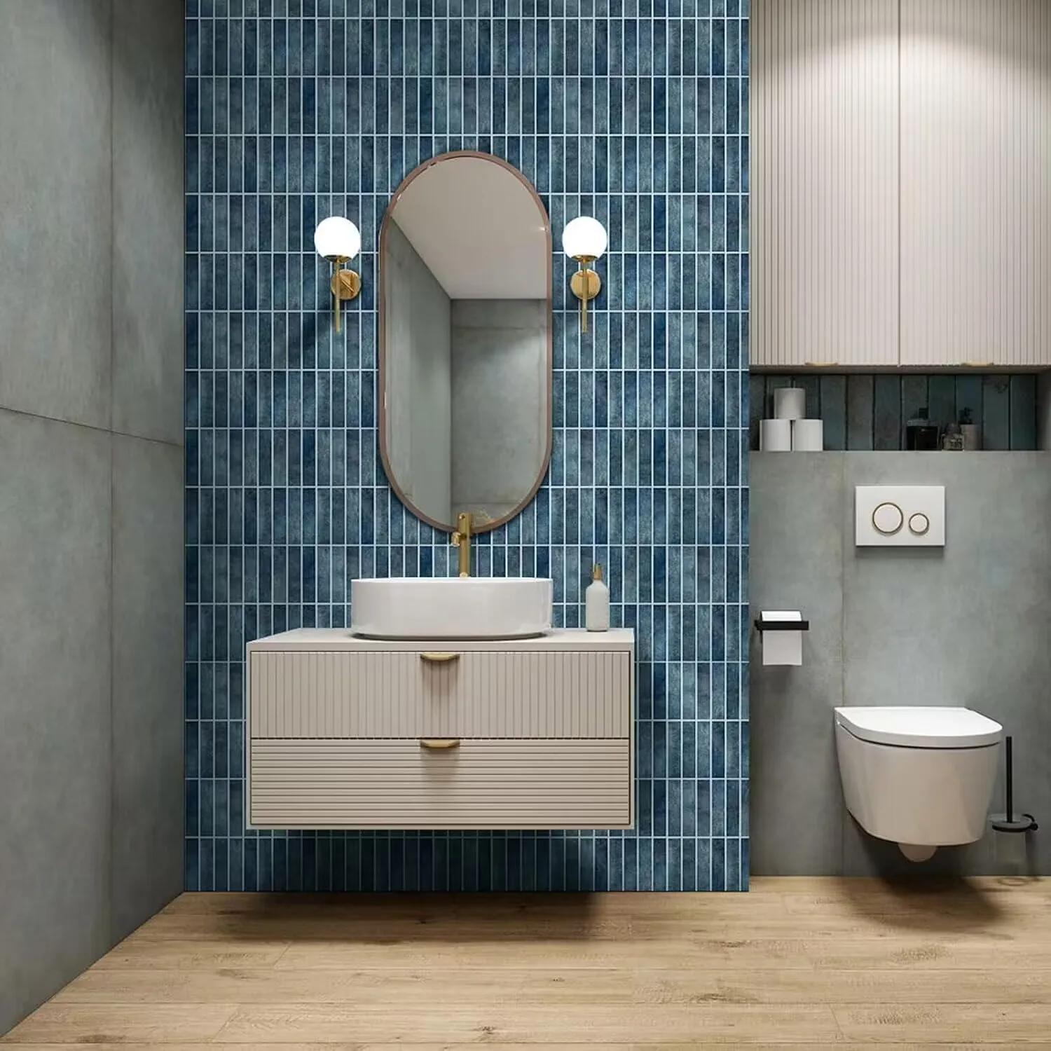 5 folhas vara backsplash telha-3d auto adesivo casca e vara backsplash para cozinha, banheiro-folhas de parede de mosaico pegajosas