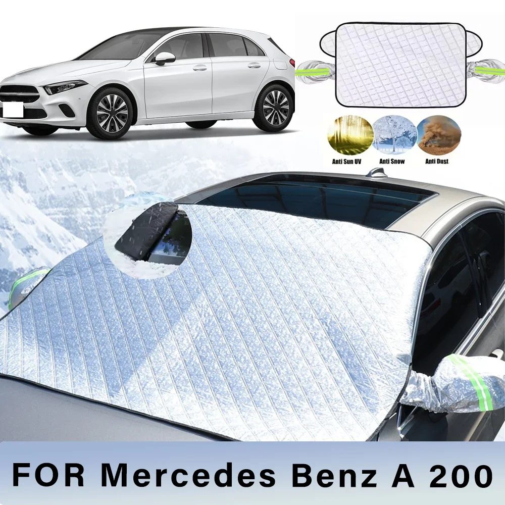 

Thickened Car Now Sunshade Windshield Cover With 5/9 Magnets UV Protection Anti Snow Sunlight For Mercedes Benz A 200 W168 W169