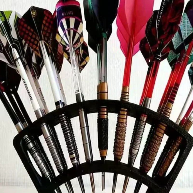 

27-Slots Dart Stand Large Capacity Neat Storage Holder Dart Board Organizerfor Home Bar Greek-Themed Game Room Decoration