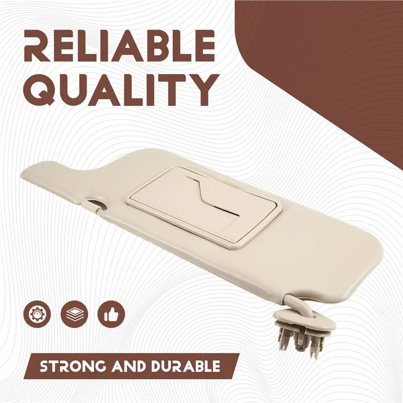 Durable-Car Sun Visor Upgraded Makeup Mirror For Toyota Corolla 2001-2007 Sun Shielding Parts 74320-02730-A0 74320-02730 Left