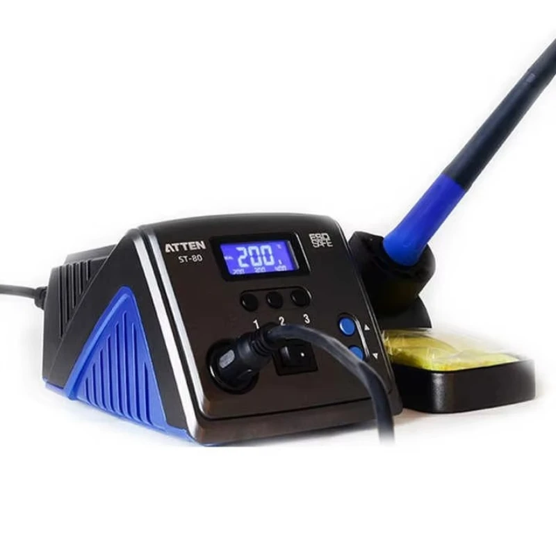ATTEN 80W ST-80 Digital Soldering Station Electric Soldering Iron Plug-in Heater Welding Station Repair Tools
