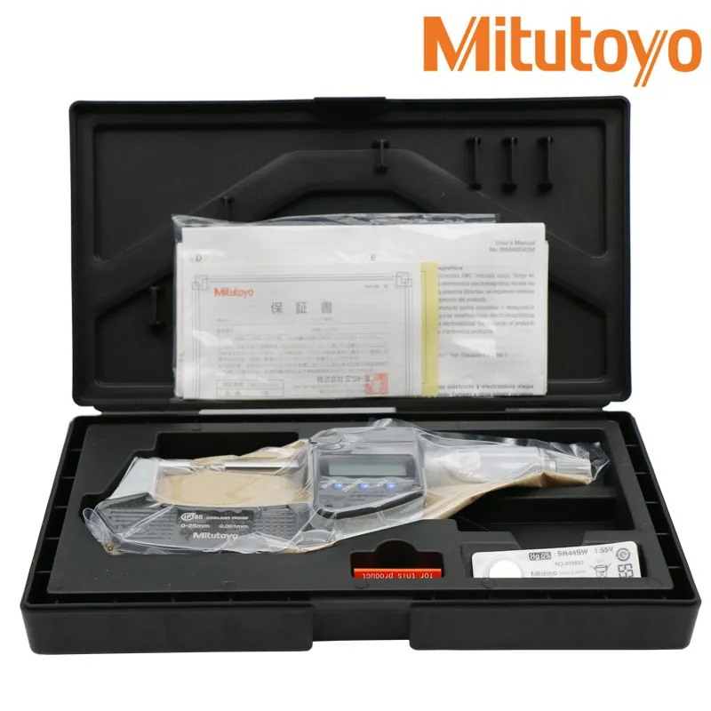 Mitutoyo 331-261-30 SPM2-25MX Spline Micrometer, IP65, φ2mm*5mm Spline, 0-25 mm, 0.001 mm Digital Micrometers