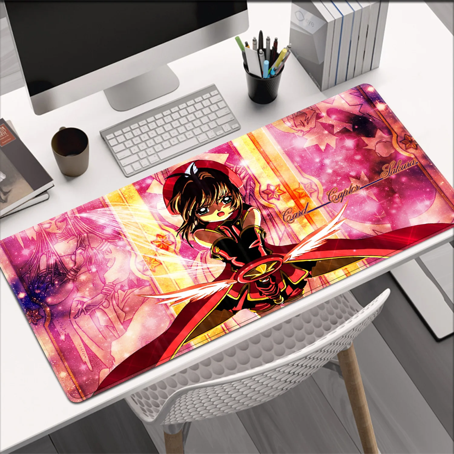 Popular Anime Mouse Pad Large Xxl Extended Non Slip Gamer Desk Mat Kawaii C-card Captor Sakura Office Mouse Pad Smooth Surface