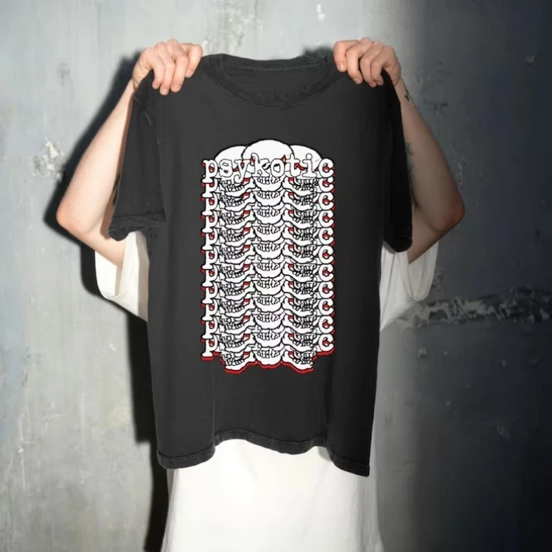 Osamason Skull Tee T Shirt Psykotik Merch Underground Rap Tee Album Merch Concert Rolling Loud Gift Idea Men's Women Tee Trendy