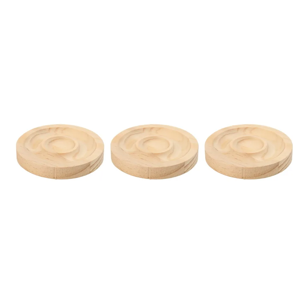 5pcs Round Shape Bracelet Display Tray Solid Wood Bead Board Jewelry Organizer Tray Bead Board Tray For Beaded Jewelry
