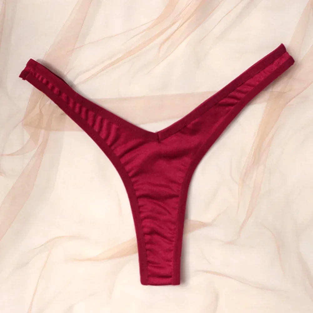 Ladies V Waist Sexy Sports Thongs Panties Women Breathable G-string Knickers Crotch Low Waist Underwear T Pants Comfortable