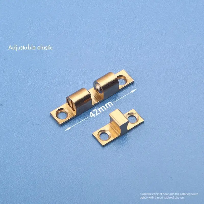 42mm Brass Adjustable Double Ball Tension Roller Catch Latch Hardware Fitting for Cabinet Closet Furniture Door задвижка дверная
