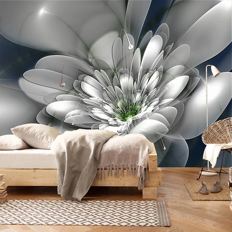 Customized Modern Fashion Creative Abstract Flower Living Room TV Background Wall Wallpaper Mural bedroom restaurant study Hotel