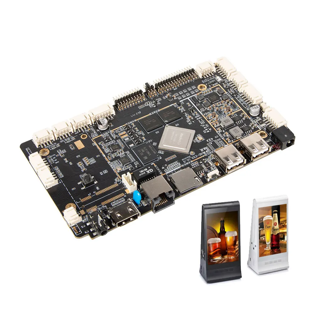 Android Motherboard POE Built-in 4G PCIE RK3288 for Advertisement Screen Equipment