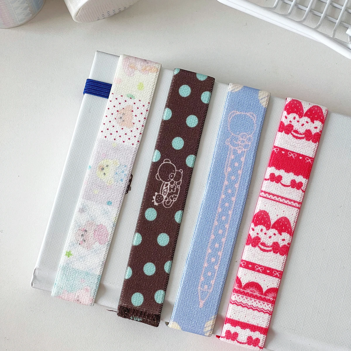 Cute Dot Elastic Strap for A7 M5 Decoration Planner Notebook Storage Accessory Kawaii INS Style Straps for Scrapbooking