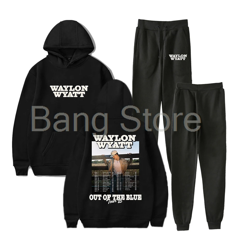 

Waylon Wyatt Out of the Blue Tour 2025 Hoodie Unisex Jogger Pants Fashion Two Piece Set Women Men Sweatsuits