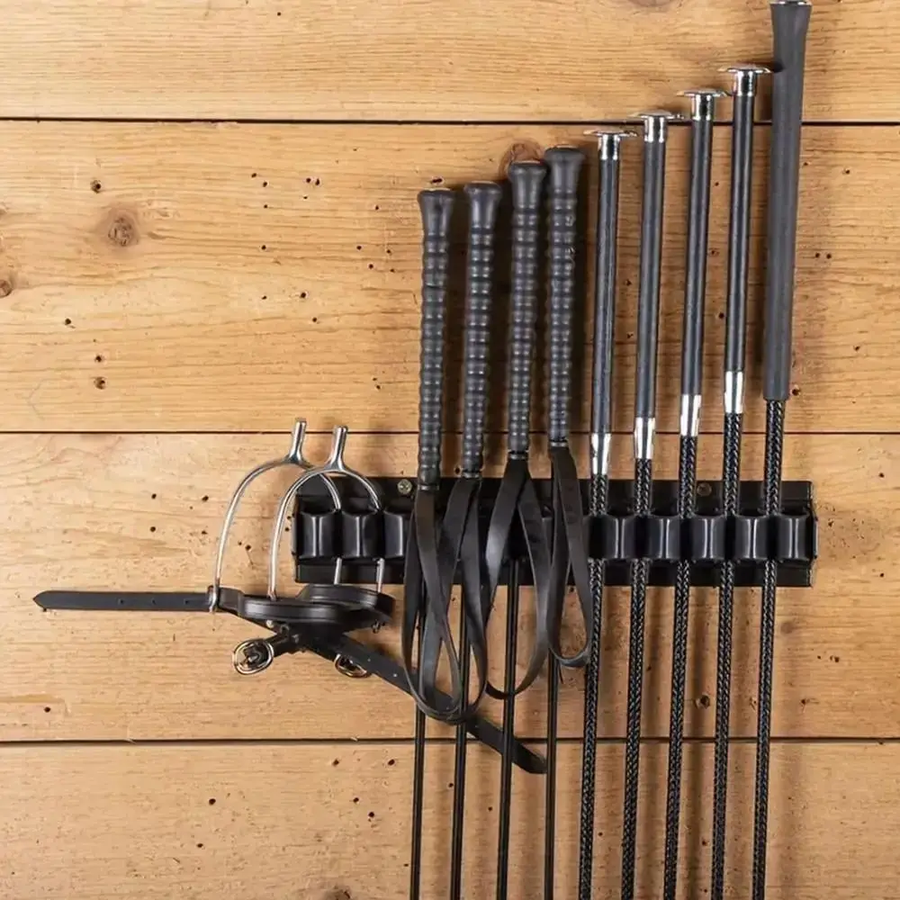 1 шт., 12 слотов, стойка для хлыста, настенный пластиковый штабелируемый кронштейн для хлыста, держатель для хлыста для конского хлыста
