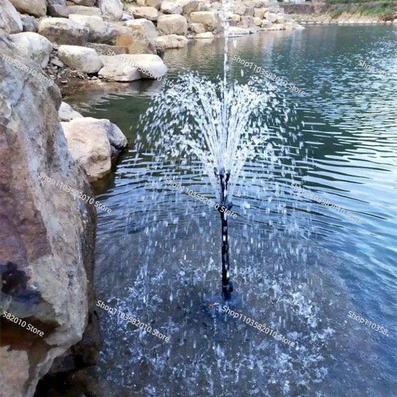 Submersible Pond Fountain Pump with Nozzle, Water Circulation & Oxygenation Aerator for Garden Landscaping
