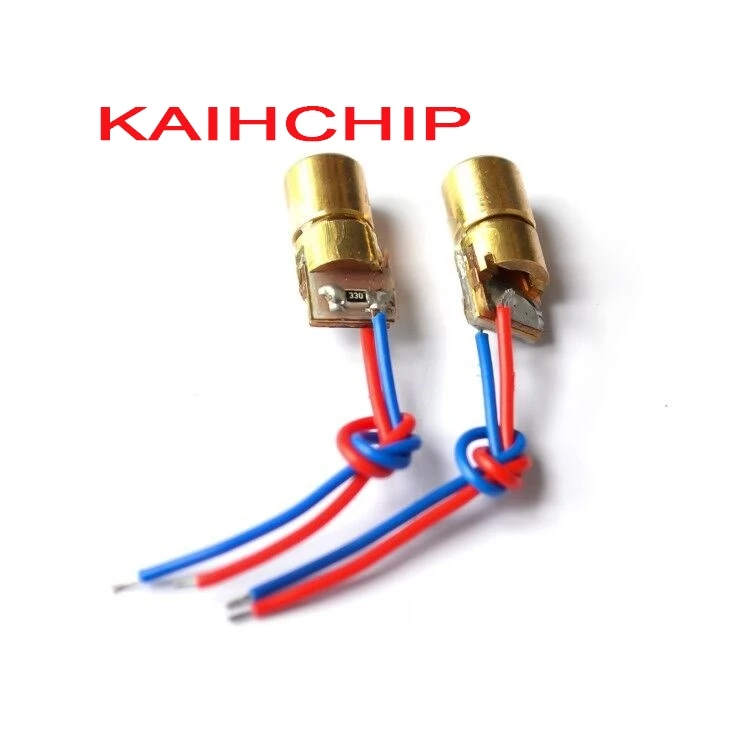 100 قطعة 650nm 6 مللي متر 3 فولت 5 فولت 5 ميجا واط ليزر نقطة ديود وحدة رئيس مع نقطة حمراء #3