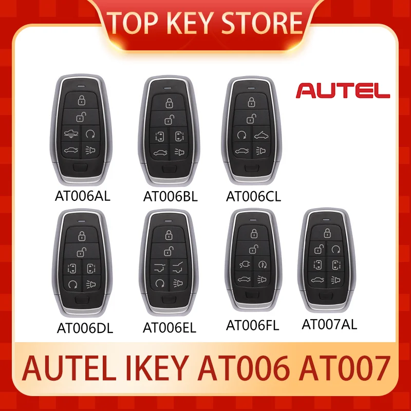 

AUTEL IKEY AT006AL AT006BL AT006CL AT006DL AT006EL AT006FL AT007AL 315Mhz/434Mhz Universal Smart Key KM100 IM508 IM608 XP400Pro