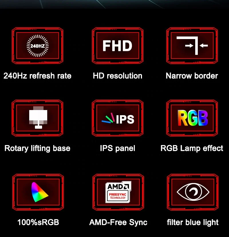 OEM 27 بوصة LED شاشة الكريستال السائل الكمبيوتر 1080P 2K Lologo مخصصة مع موك منخفض