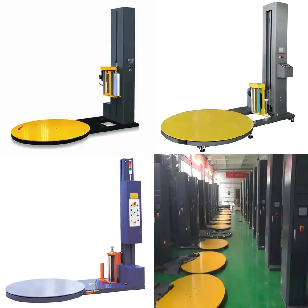 

Автоматическая паллетоупаковочная машина Shuhe для бутылок, банок, пакетов, коробок, а также пластиковых и бумажных упаковочных материалов