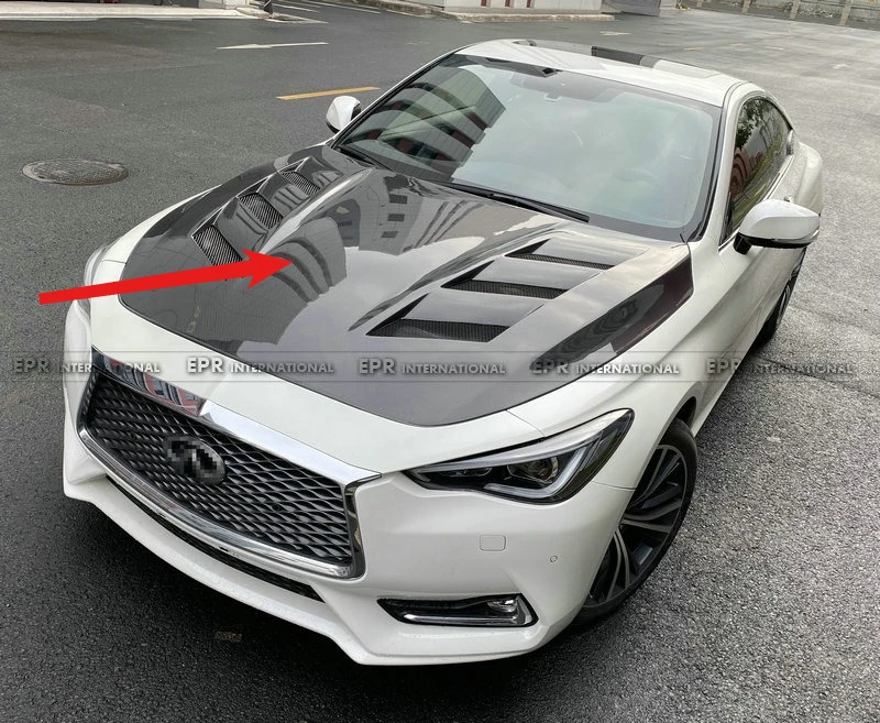 

For Infiniti Q60 CV37 Carbon Fiber Modification Amuse, Front Engine Cover