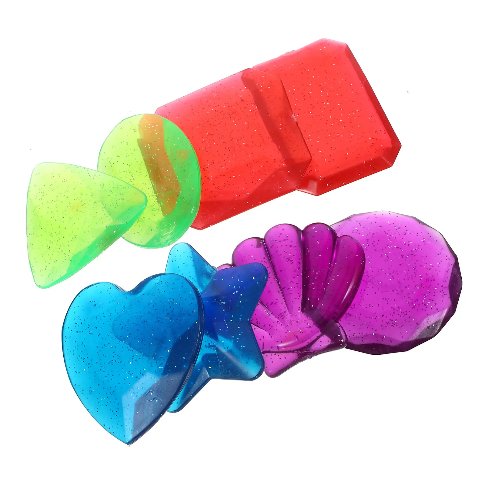 8Pcs Smooth Acrylic Pool Diving Gems – Colorful Lifelike Fake Gemstones for Pool Party, Stage Props & Pirate Play