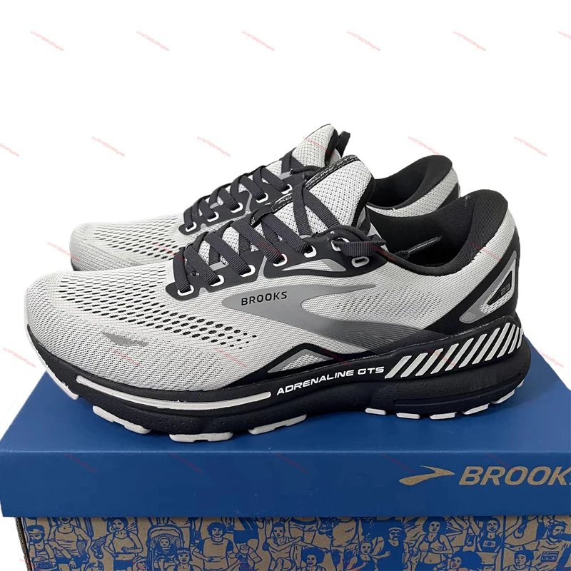 BROOKS Adrenaline GTS 23 Running Shoes for Men Casual Sports Shoes Breathable Cushioned Outdoor Marathon Training Sneakers