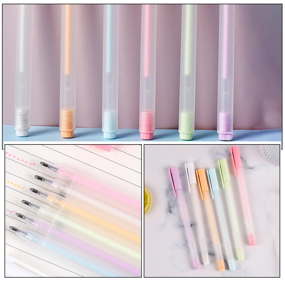 

6pcs Multi-Use Glue Pens Quick-Drying High Viscosity For Diy Crafts Card Making Classroom Office Supplies Handmade Tools