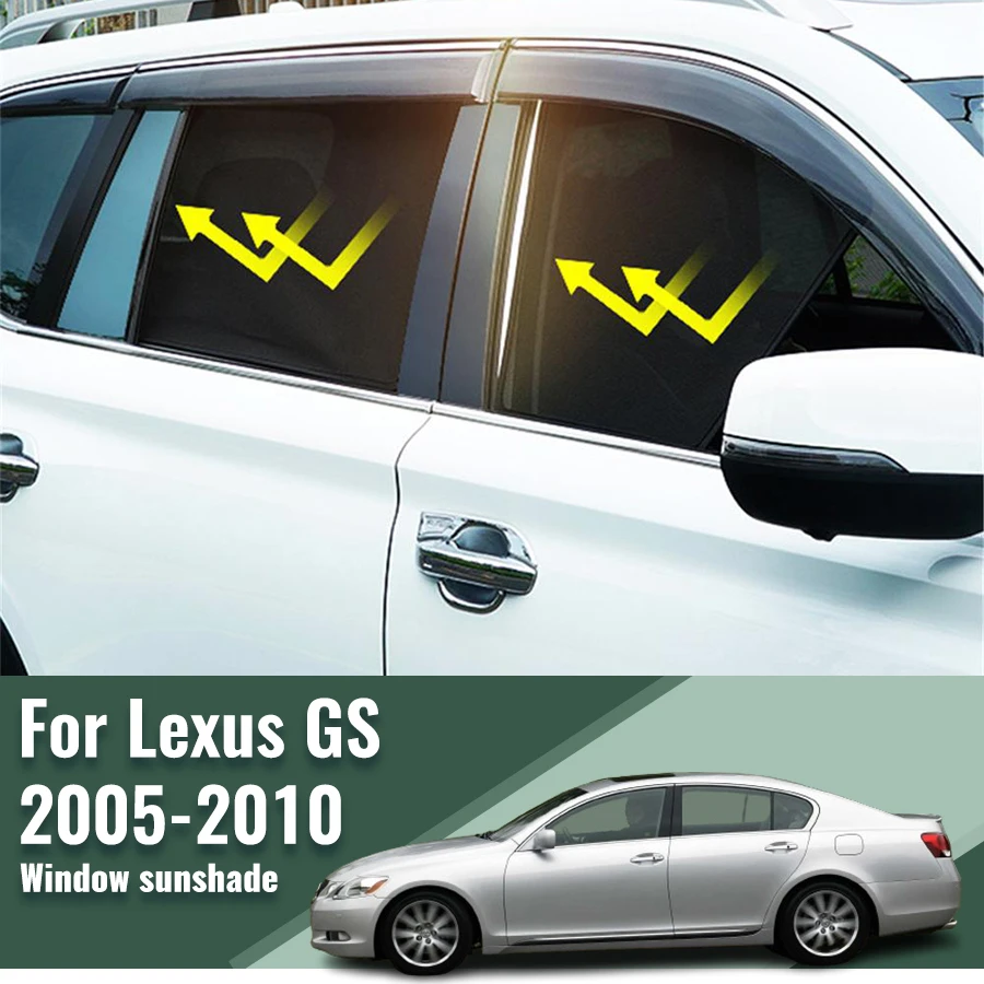 

For Lexus GS 300 2005-2010 GS300 350 Car Sunshade Magnetic Front Windshield Frame Curtain Rear Side Window Sun Shades Visor