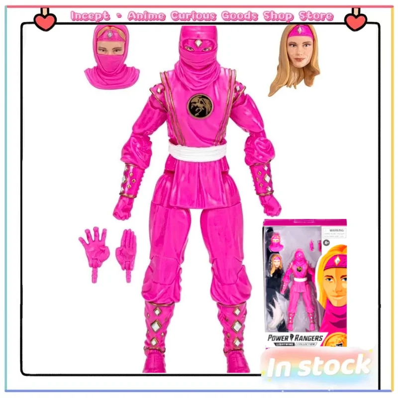 

In Stock Hasbro Power Rangers Pink Female Ninja Warrior 6-inch Action Figure Figure Deluxe Set Collectible Gift