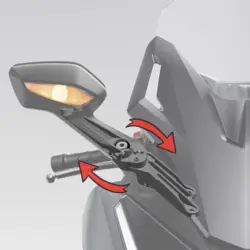 FOR FORZA350 MIRROR modification electric folding  FORZA300 FORZA250 FORZA125 2018-2025