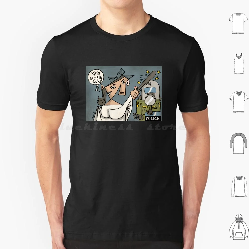 Art Attack-Acab T Shirt Cotton Men Women DIY Print Cartoon Meme Tumblr Spike Spiegel Acab Emo Aesthetic Anime