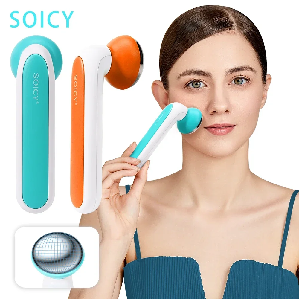 SOICY S40 Ice Roller Facial Stamp Roller 360 Degree Rotation Ice Globes Anti-wrinkle Facial Lift Skin Care Massage Beauty Tools