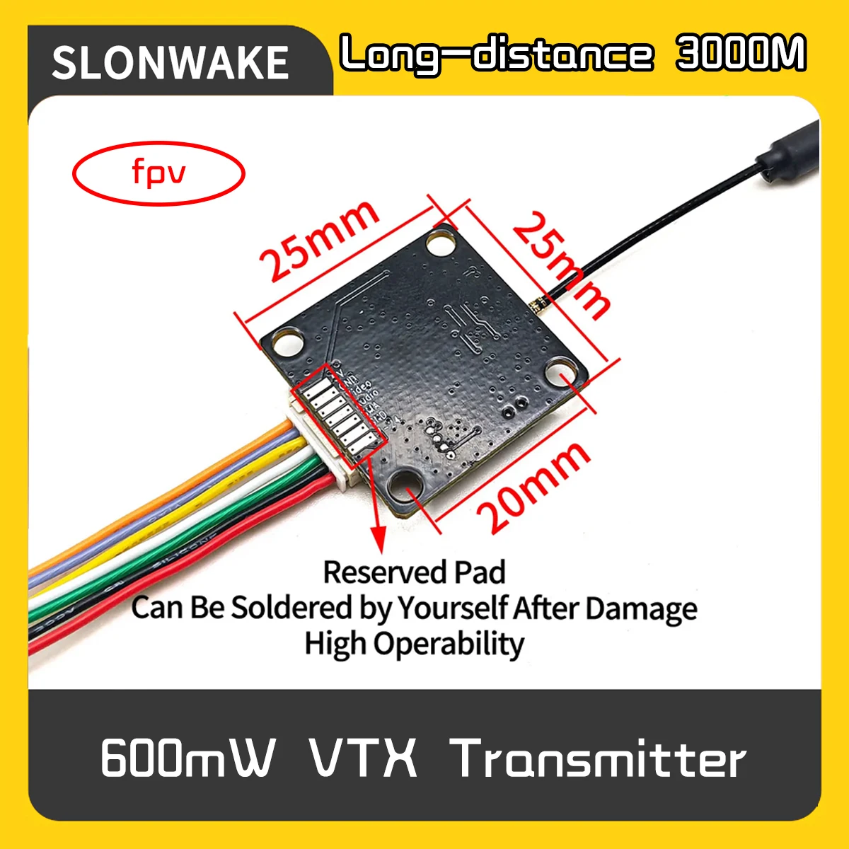 SLONWAKE 5.8G 600mW FPV VTX Se – Fpv Drone Camera Bewertung und Preis