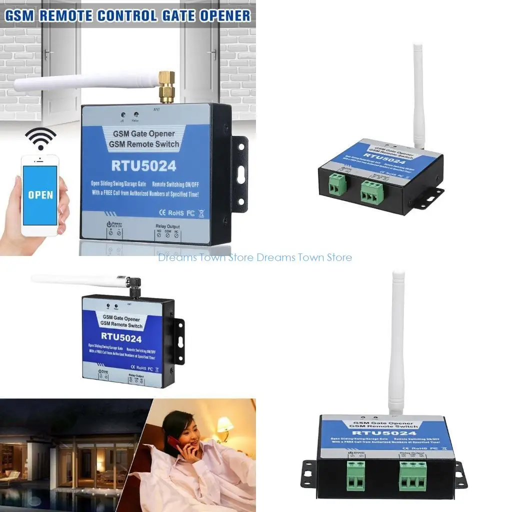 

HX6A RTU5024 Устройство открывания ворот, дистанционное реле доступа к двери с бесплатным управлением через GSM