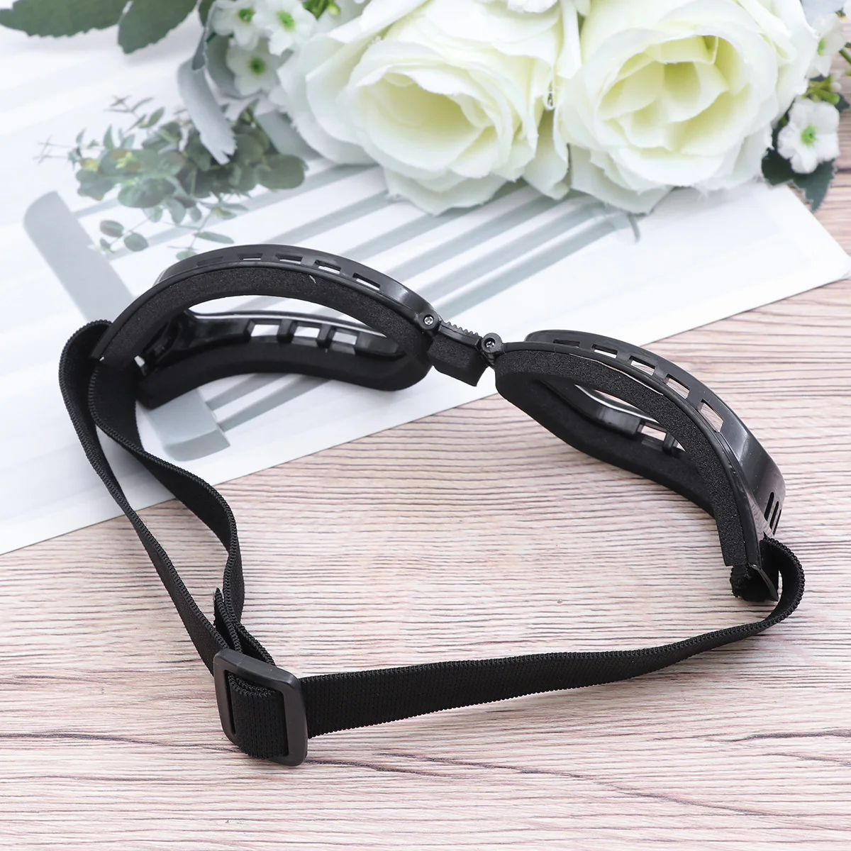 

Motorcycle Safety Goggles Anti-Fog Uv Protection Dual Layer Wide Angle Lenses Adjustable Strap For Ski Cycling Outdoor Sports