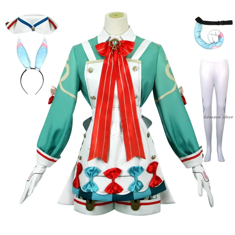 Game Genshin Impact Sigewinne Cosplay Costume Dress Set Outfits Halloween Carnival Wig New Skin Dropshipping