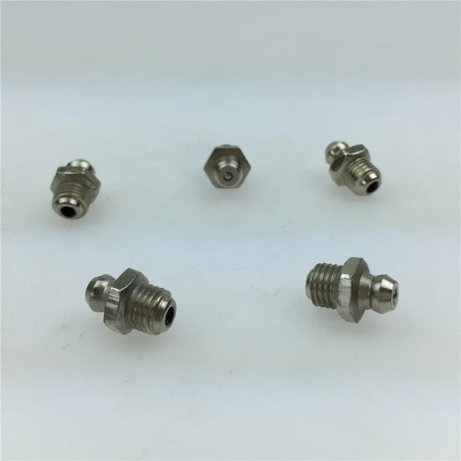 20pcs Repair Parts Steel Straight Head / Elbow Butter Nozzle Oil Butter Nozzle Connector 8 / 10mm Straight Head 8mm