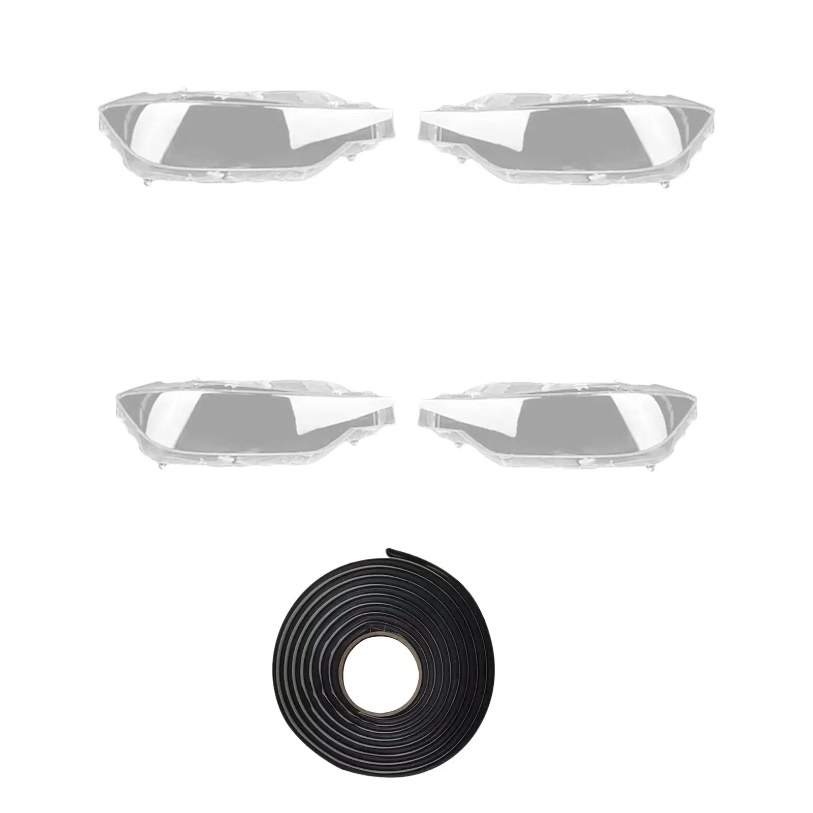 

2 pieces headlight lens covers left and right for BMW 3 series