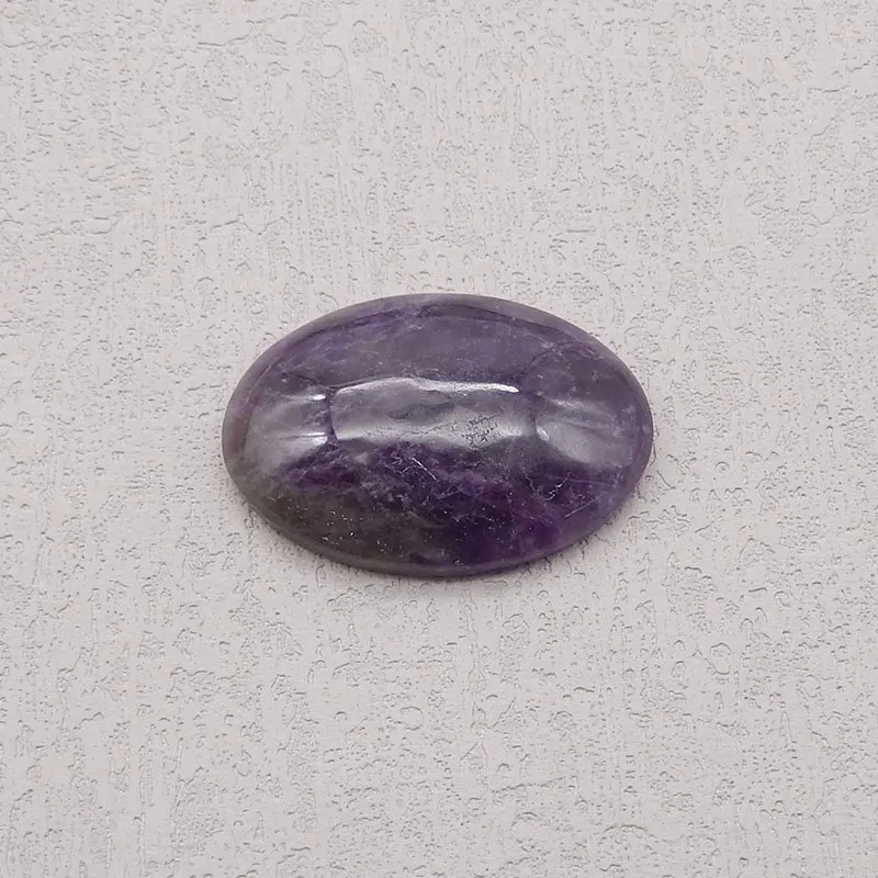 Natural Stone Amethyst Oval Flatback Cabochon Gemstone Beads Jewelry DIY